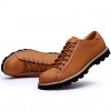 Men's Shoes Outdoor / Athletic / Casual Leather Oxfords Brown / Taupe