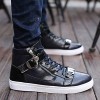 High Help Canvas Fashion Boots Zipper Comfortable Flats