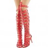 Women's Shoes Leatherette Stiletto Heel Heels / Open Toe Sandals Party & Evening / DressBlack /